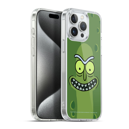 Rick And Morty Season 3 Graphics Pickle Rick Soft Gel Case for Apple iPhone 15 Pro Max & MagSafe