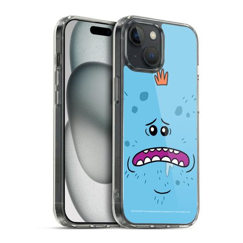 Rick And Morty Season 4 Graphics Mr. Meeseeks Soft Gel Case for Apple iPhone 15 & MagSafe