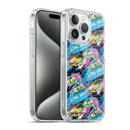 Rick And Morty Season 5 Graphics Warp Pattern Soft Gel Case for Apple iPhone 15 Pro