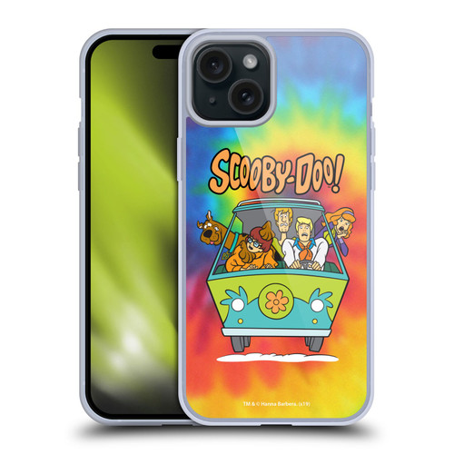 Scooby-Doo Mystery Inc. Tie Dye Soft Gel Case for Apple iPhone 15 Plus & MagSafe