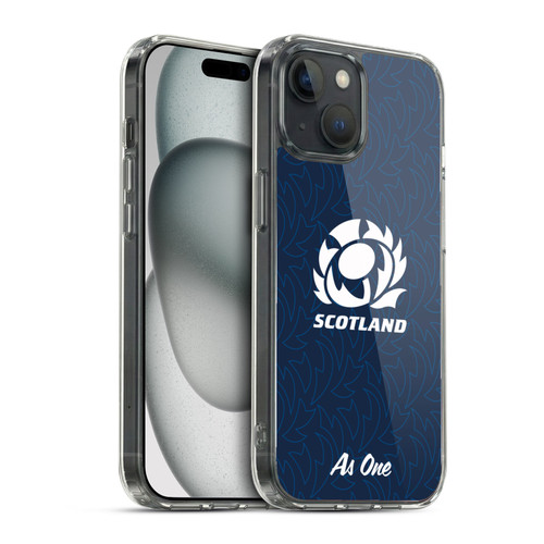 Scotland Rugby Graphics Pattern Soft Gel Case for Apple iPhone 15