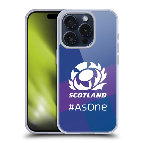 Scotland Rugby Logo 2 As One Soft Gel Case for Apple iPhone 15 Pro