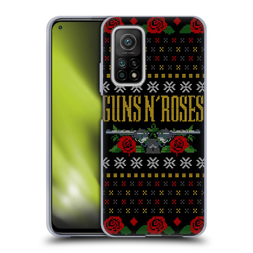 Guns N' Roses Christmas Text Logo Pistol Soft Gel Case for Xiaomi Mi 10T 5G
