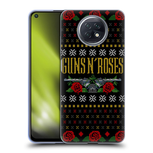 Guns N' Roses Christmas Text Logo Pistol Soft Gel Case for Xiaomi Redmi Note 9T 5G