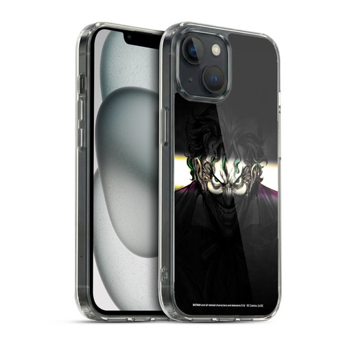 The Joker DC Comics Character Art Arkham Asylum Soft Gel Case for Apple iPhone 15 & MagSafe
