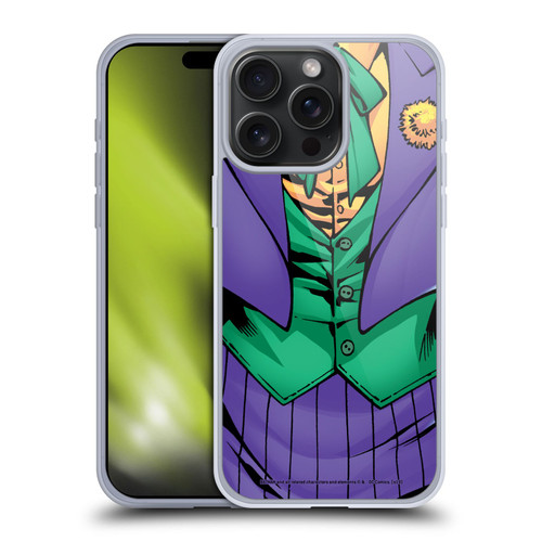 The Joker DC Comics Character Art New 52 Costume Soft Gel Case for Apple iPhone 15 Pro Max