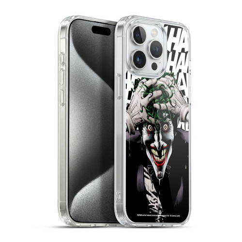 The Joker DC Comics Character Art The Killing Joke Soft Gel Case for Apple iPhone 15 Pro Max & MagSafe