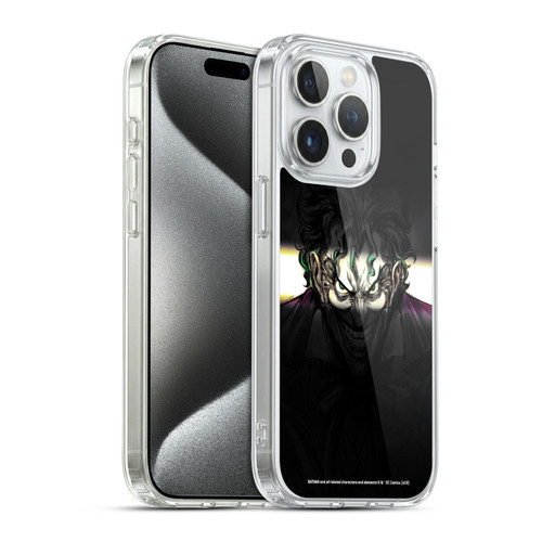 The Joker DC Comics Character Art Arkham Asylum Soft Gel Case for Apple iPhone 15 Pro & MagSafe