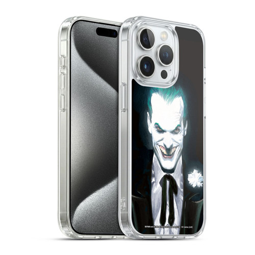 The Joker DC Comics Character Art The Greatest Stories Ever Told Soft Gel Case for Apple iPhone 15 Pro & MagSafe