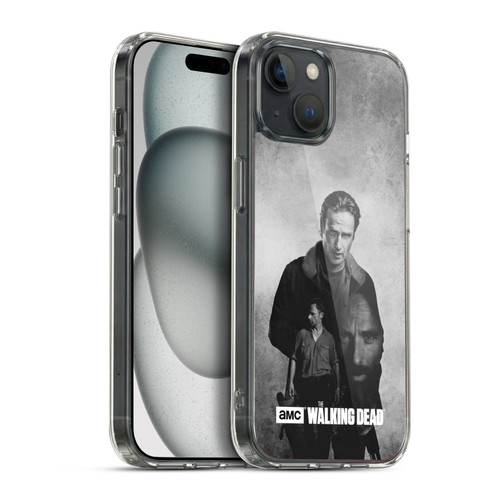 AMC The Walking Dead Double Exposure Rick Soft Gel Case for Apple iPhone 15 Plus