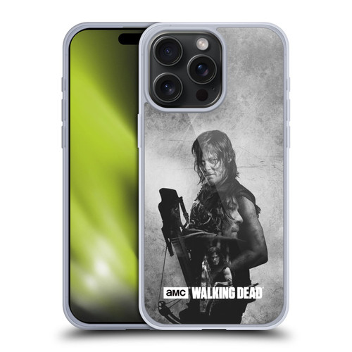 AMC The Walking Dead Double Exposure Daryl Soft Gel Case for Apple iPhone 15 Pro Max