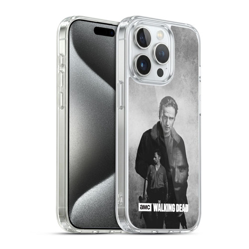 AMC The Walking Dead Double Exposure Rick Soft Gel Case for Apple iPhone 15 Pro