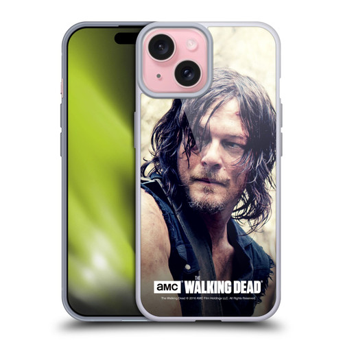 AMC The Walking Dead Daryl Dixon Half Body Soft Gel Case for Apple iPhone 15