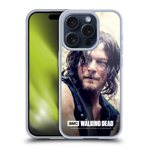 AMC The Walking Dead Daryl Dixon Half Body Soft Gel Case for Apple iPhone 15 Pro