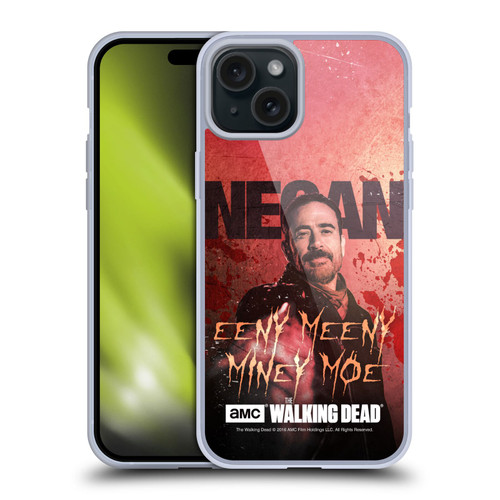 AMC The Walking Dead Negan Eeny Miney Coloured Soft Gel Case for Apple iPhone 15 Plus