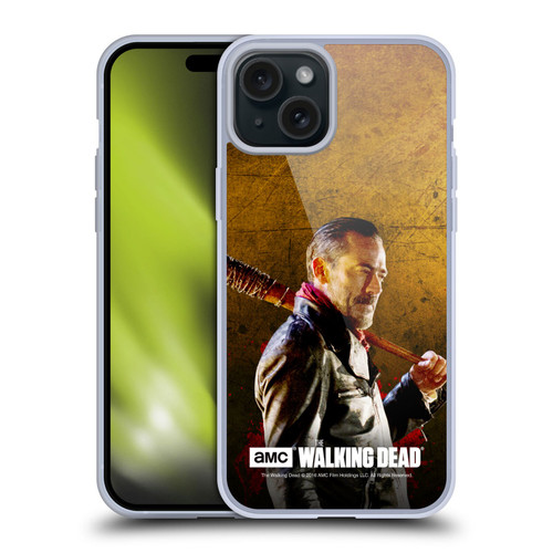 AMC The Walking Dead Negan Lucille 1 Soft Gel Case for Apple iPhone 15 Plus