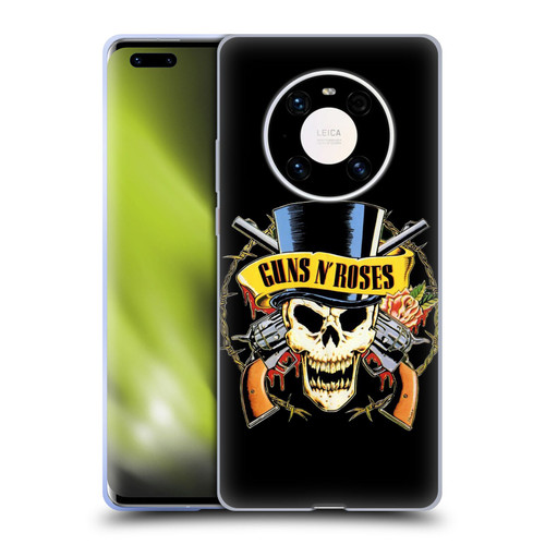 Guns N' Roses Key Art Top Hat Skull Soft Gel Case for Huawei Mate 40 Pro 5G