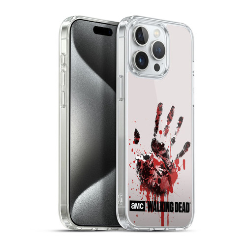 AMC The Walking Dead Silhouettes Hand Soft Gel Case for Apple iPhone 15 Pro Max