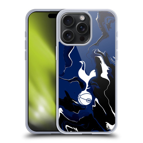 Tottenham Hotspur F.C. Badge Marble Soft Gel Case for Apple iPhone 15 Pro Max