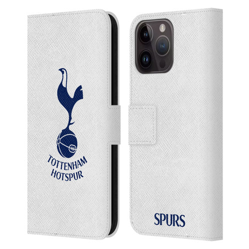 Tottenham Hotspur F.C. Badge Blue Cockerel Leather Book Wallet Case Cover For Apple iPhone 15 Pro Max