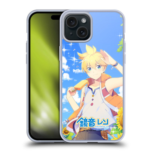 Hatsune Miku Characters Kagamine Len Soft Gel Case for Apple iPhone 15 Plus