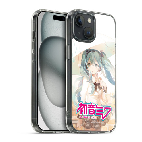 Hatsune Miku Graphics Rain Soft Gel Case for Apple iPhone 15 & MagSafe