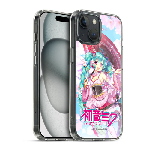 Hatsune Miku Graphics Sakura Soft Gel Case for Apple iPhone 15 & MagSafe