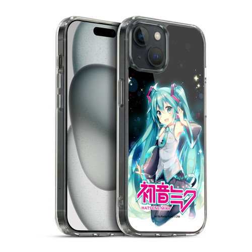 Hatsune Miku Graphics Night Sky Soft Gel Case for Apple iPhone 15 Plus & MagSafe