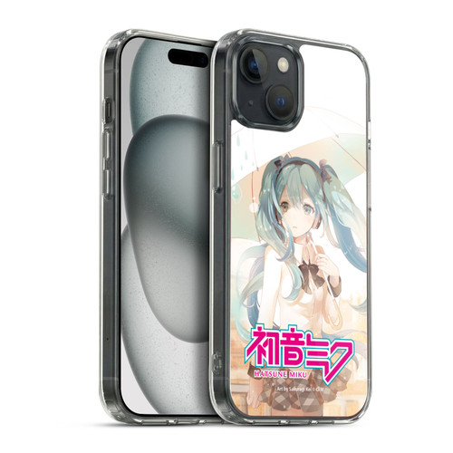 Hatsune Miku Graphics Rain Soft Gel Case for Apple iPhone 15 Plus & MagSafe
