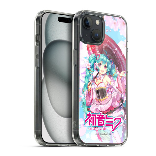Hatsune Miku Graphics Sakura Soft Gel Case for Apple iPhone 15 Plus & MagSafe