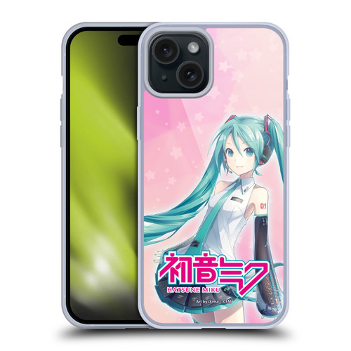 Hatsune Miku Graphics Star Soft Gel Case for Apple iPhone 15 Plus & MagSafe