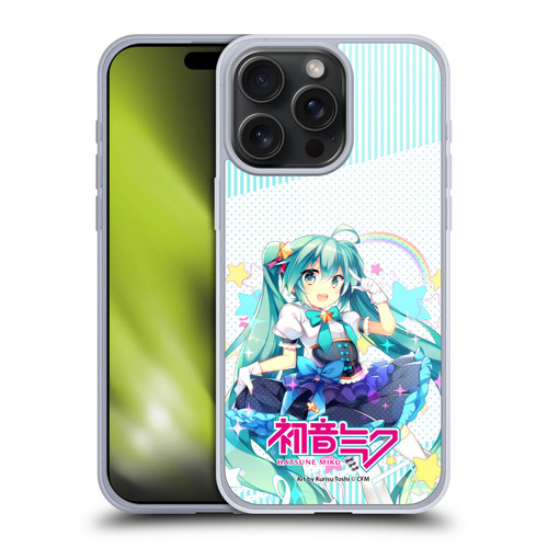Hatsune Miku Graphics Stars And Rainbow Soft Gel Case for Apple iPhone 15 Pro Max & MagSafe