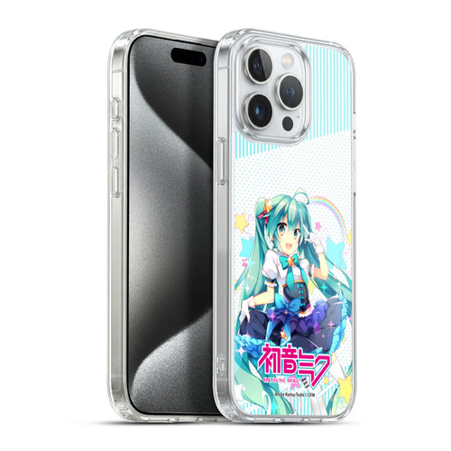 Hatsune Miku Graphics Stars And Rainbow Soft Gel Case for Apple iPhone 15 Pro Max & MagSafe