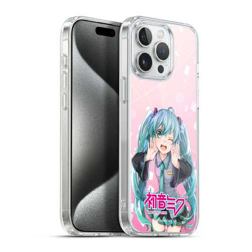 Hatsune Miku Graphics Wink Soft Gel Case for Apple iPhone 15 Pro Max & MagSafe