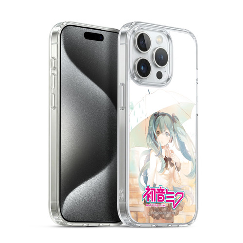 Hatsune Miku Graphics Rain Soft Gel Case for Apple iPhone 15 Pro & MagSafe