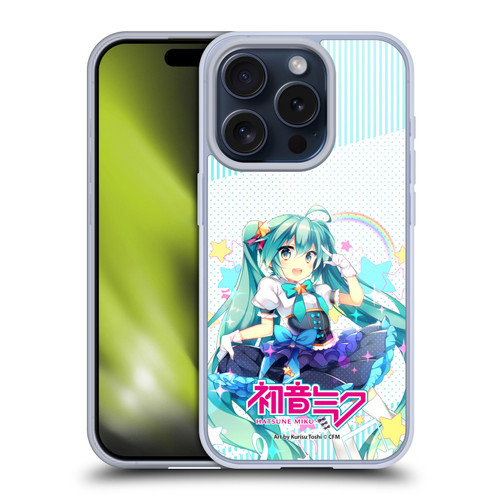 Hatsune Miku Graphics Stars And Rainbow Soft Gel Case for Apple iPhone 15 Pro