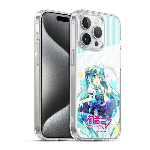 Hatsune Miku Graphics Stars And Rainbow Soft Gel Case for Apple iPhone 15 Pro & MagSafe