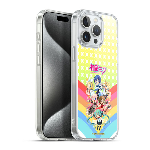 Hatsune Miku Virtual Singers Rainbow Soft Gel Case for Apple iPhone 15 Pro Max