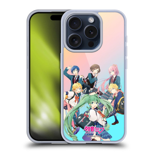 Hatsune Miku Virtual Singers High School Soft Gel Case for Apple iPhone 15 Pro