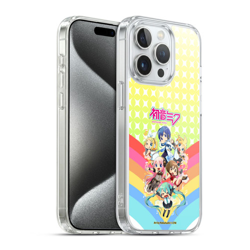 Hatsune Miku Virtual Singers Rainbow Soft Gel Case for Apple iPhone 15 Pro