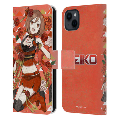 Hatsune Miku Characters Meiko Leather Book Wallet Case Cover For Apple iPhone 15 Plus