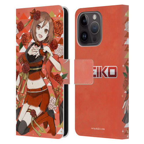 Hatsune Miku Characters Meiko Leather Book Wallet Case Cover For Apple iPhone 15 Pro