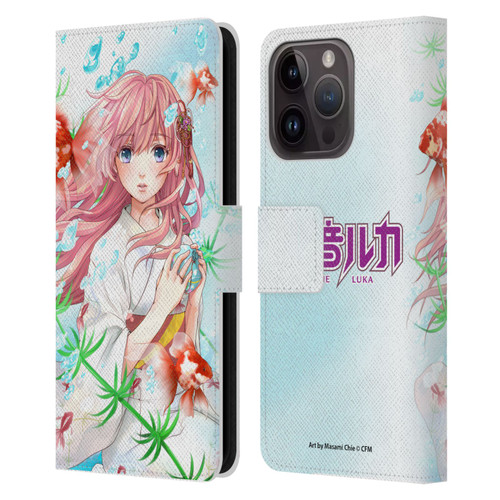 Hatsune Miku Characters Megurine Luka Leather Book Wallet Case Cover For Apple iPhone 15 Pro