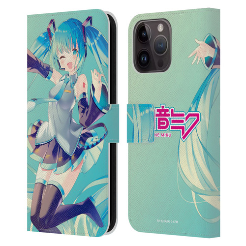 Hatsune Miku Graphics Sing Leather Book Wallet Case Cover For Apple iPhone 15 Pro Max