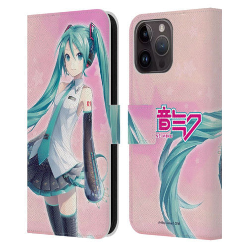 Hatsune Miku Graphics Star Leather Book Wallet Case Cover For Apple iPhone 15 Pro Max