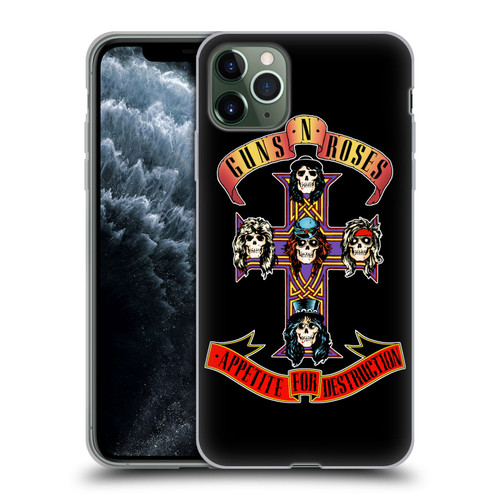 Guns N' Roses Key Art Appetite For Destruction Soft Gel Case for Apple iPhone 11 Pro Max