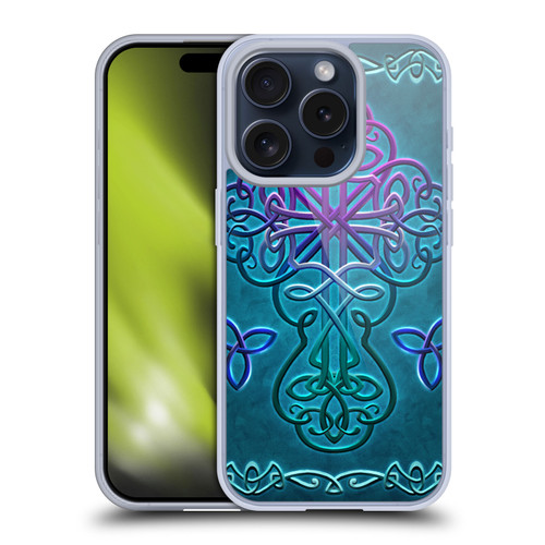 Brigid Ashwood Crosses Celtic Soft Gel Case for Apple iPhone 15 Pro