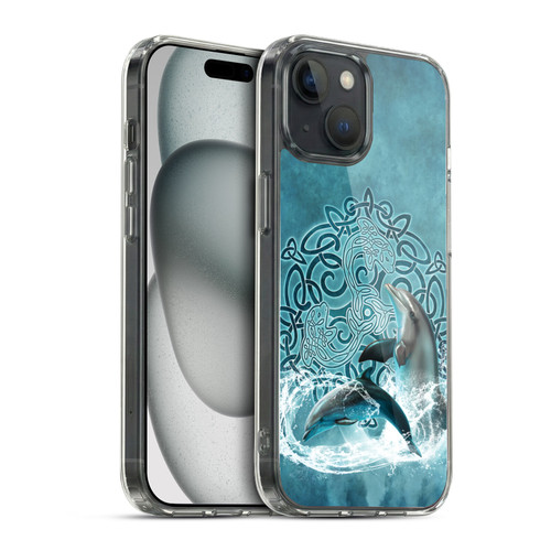 Brigid Ashwood Celtic Wisdom Dolphin Soft Gel Case for Apple iPhone 15