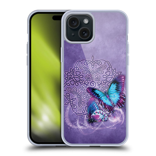 Brigid Ashwood Celtic Wisdom Butterfly Soft Gel Case for Apple iPhone 15 Plus