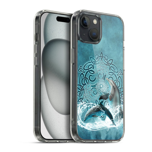 Brigid Ashwood Celtic Wisdom Dolphin Soft Gel Case for Apple iPhone 15 Plus